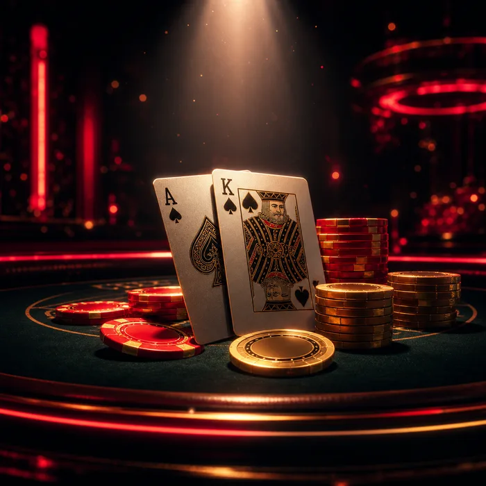 Blackjackový stůl v Nine Casino